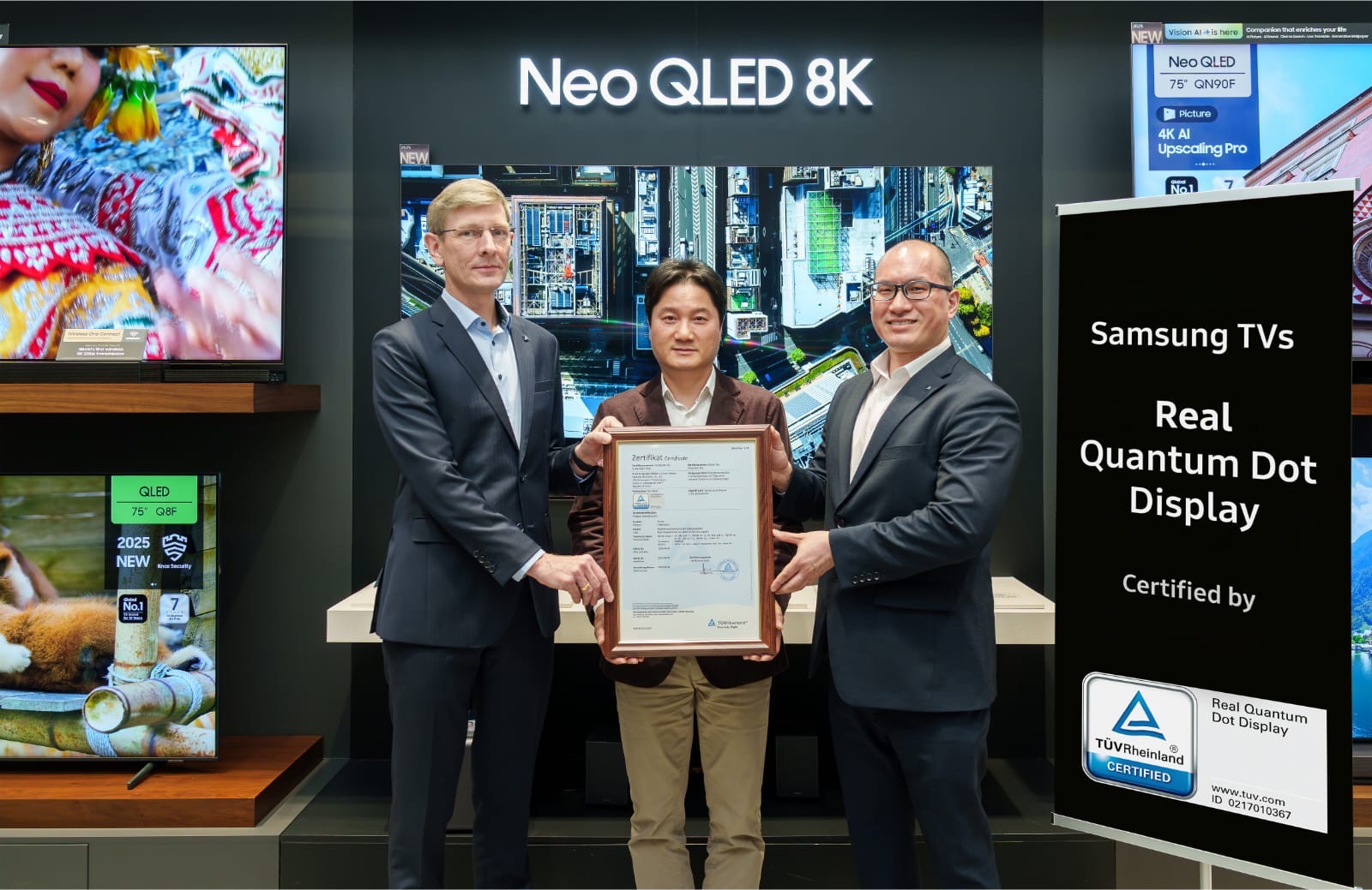 You are currently viewing Samsung QLED TVs Earn ‘Real Quantum Dot Display’ Certification From TÜV Rheinland