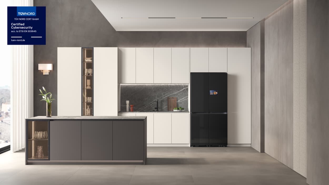 You are currently viewing أجهزة سامسونج المنزلية الرقمية تحصد أول شهادة اعتماد لأمن إنترنت الأشياء من TÜV Nord  يؤكد هذا الاعتماد ريادة سامسونج في مجال أمن الأجهزة وحماية البيانات بما يتماشى مع المعيار الأوروبي لأمن إنترنت الأشياء