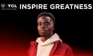 TCL deepens Partnership with Arsenal, Announces Bukayo Saka as Brand Ambassador