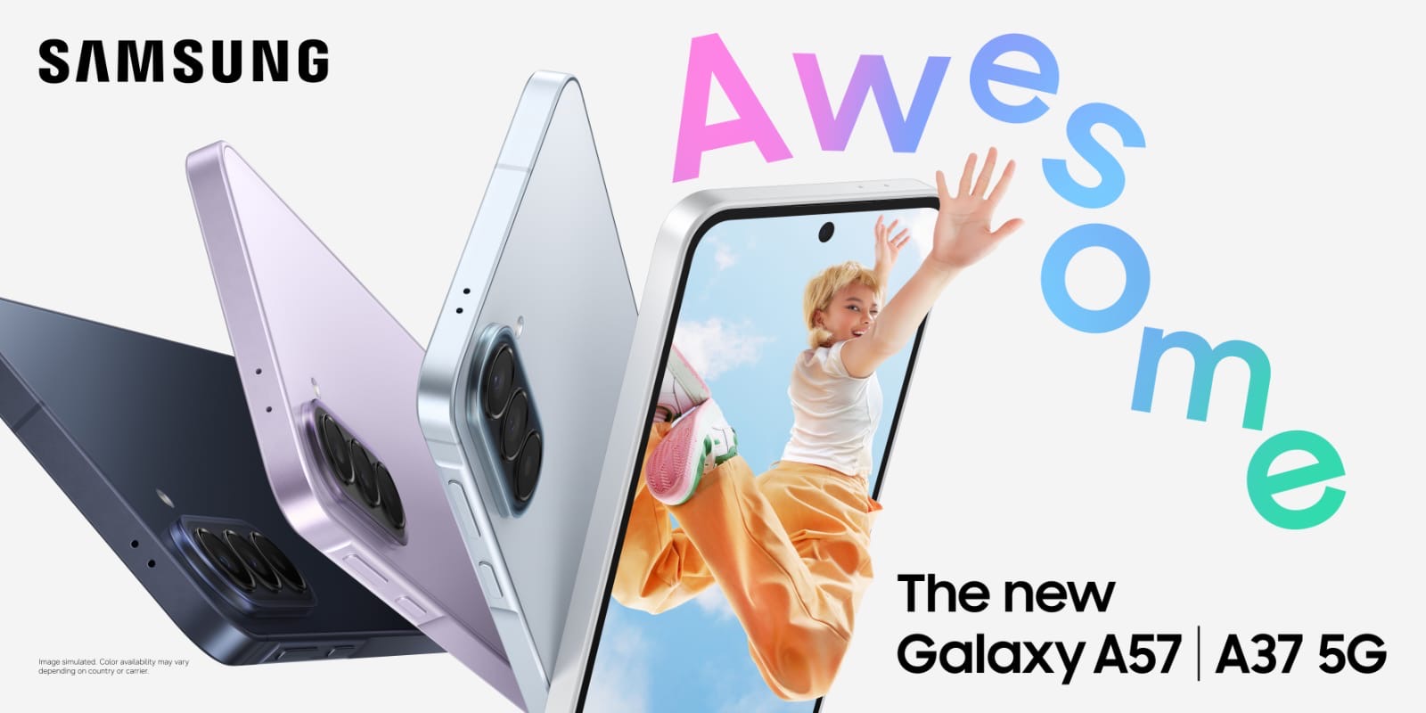 You are currently viewing سامسونج تكشف عن جهازي Galaxy A57 5G وGalaxy A37 5G الجديدين لتوفّر مزايا متقدمة بأسعار متميّزة