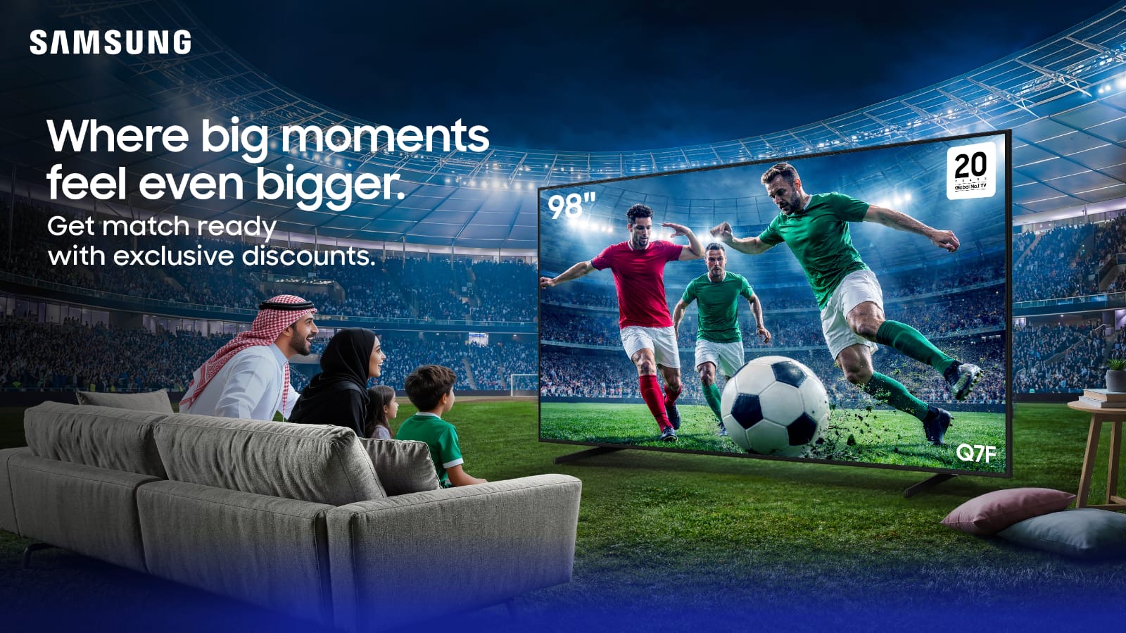 You are currently viewing The Grandest Stage in your Living Room… Samsung Redefines Home Spectatorship for the International Football Season